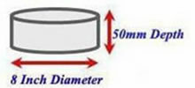 Test Sieve with 8 Inch Diameter and 50mm Depth