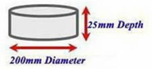 Mesh Sieves with 200mm diameter and 25mm depth